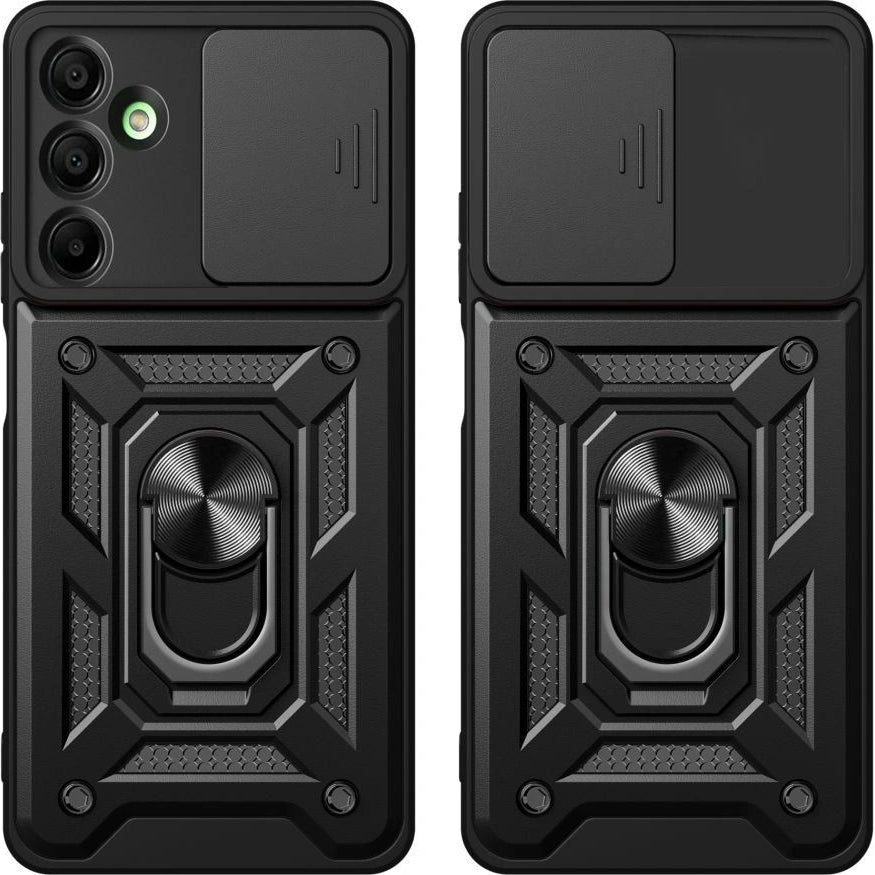 Handyhülle mit Ring für Samsung Galaxy A17 5G/4G, Tech-Protect Camshield Pro, Schwarz