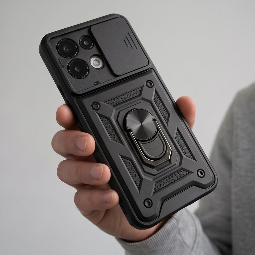 Handyhülle mit Ring für Xiaomi Redmi 17 5G / 4G, Tech-Protect Camshield Pro, (9/9)