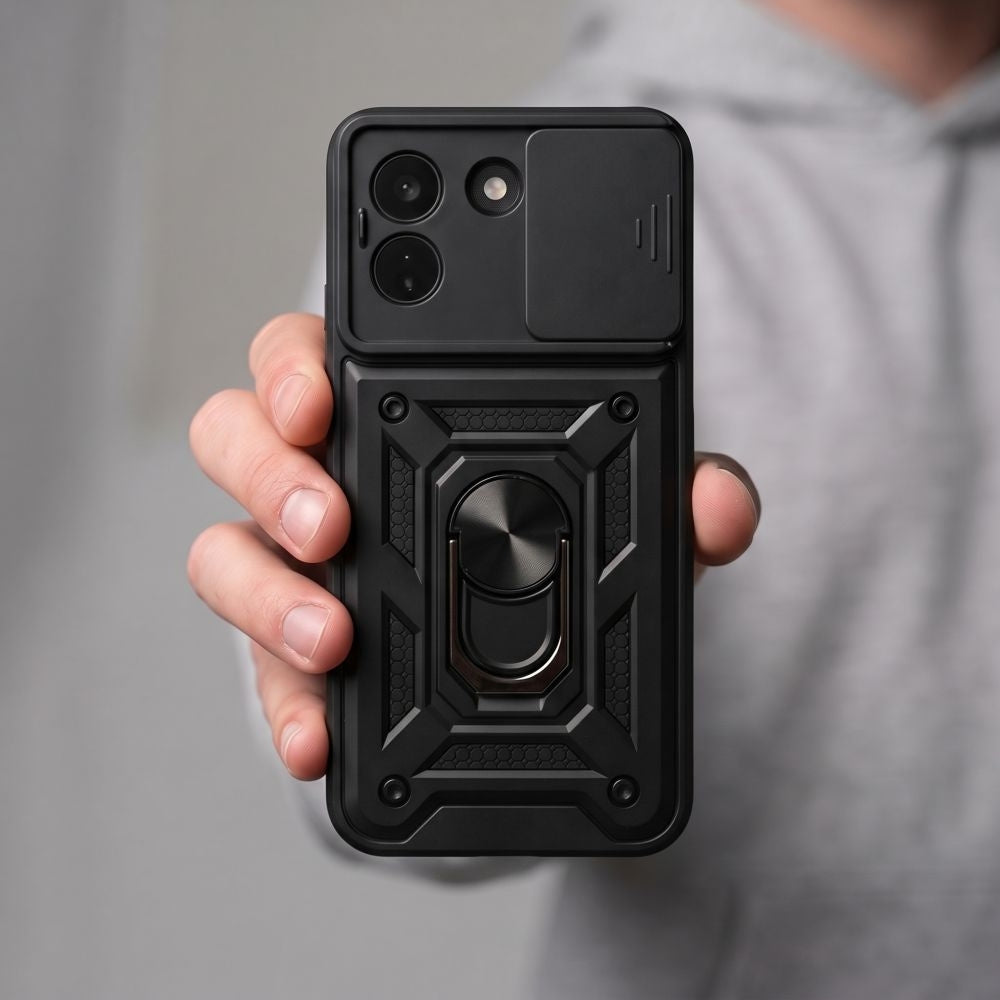 Handyhülle mit Ring für Xiaomi Redmi Note 17 Pro Max 5G, Tech-Protect Camshield Pro, Schwarz (4/7)