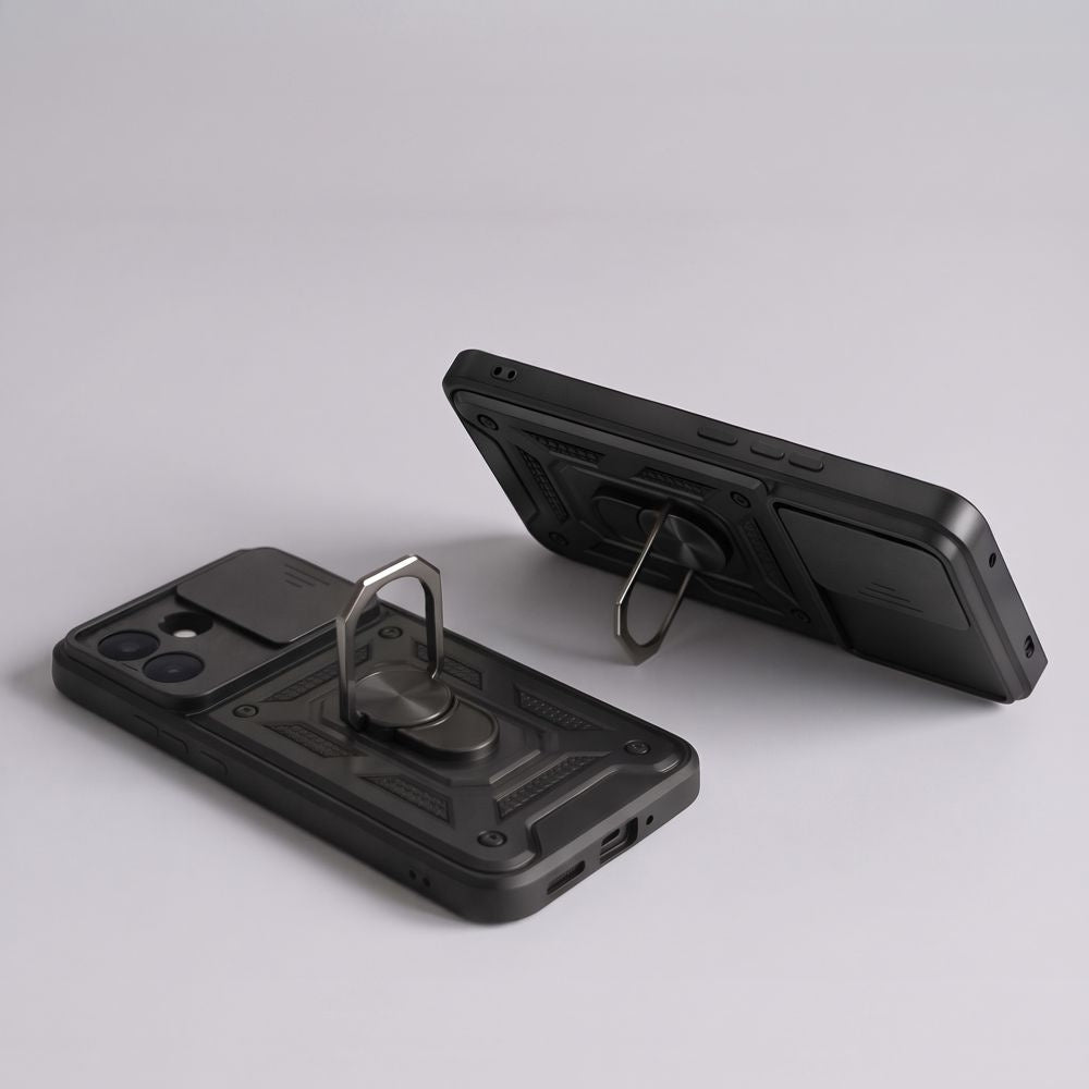 Handyhülle mit Ring für Xiaomi Redmi Note 17 Pro Max 5G, Tech-Protect Camshield Pro, Schwarz (7/7)