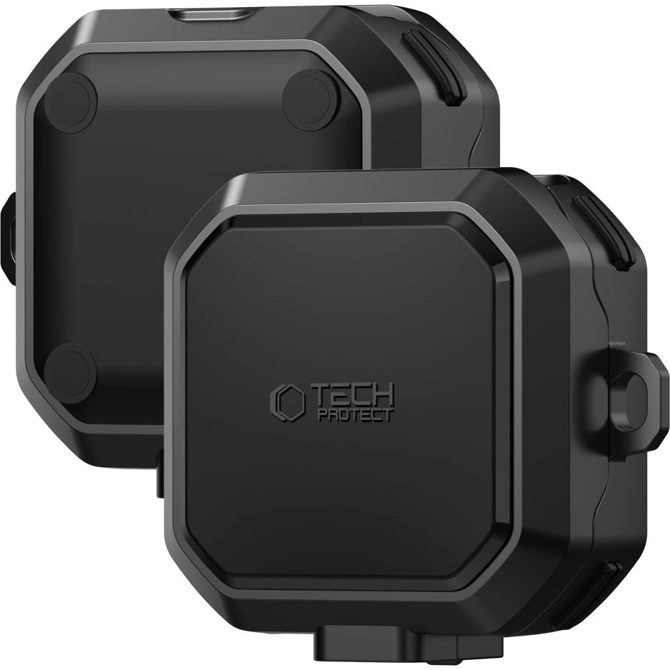 Schutzhülle für Samsung Galaxy Buds 4 / 4 Pro, Tech-Protect Carbonox mit MagSafe, Schwarz