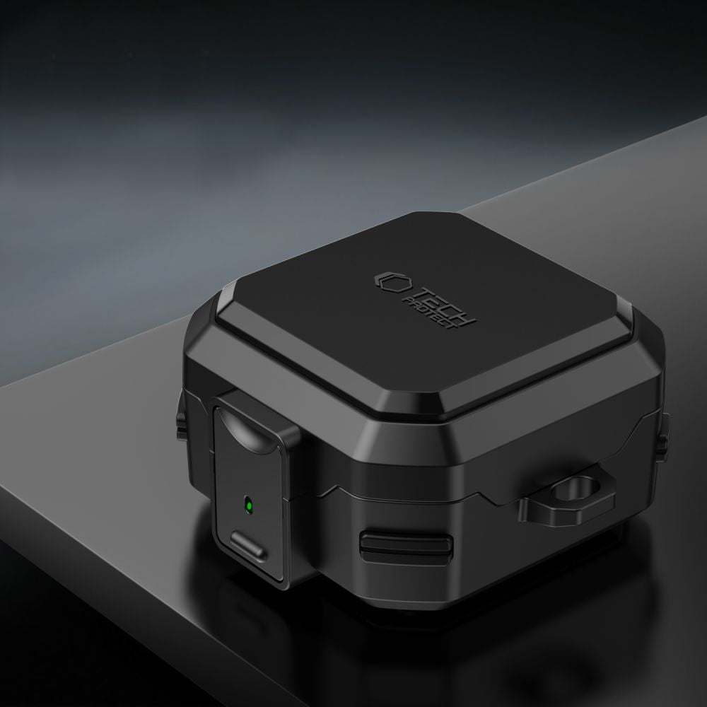 Schutzhülle für Samsung Galaxy Buds 4 / 4 Pro, Tech-Protect Carbonox mit MagSafe, Schwarz