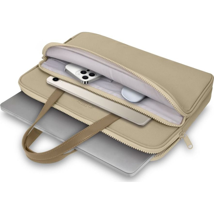 Tasche für 13" / 14" Laptop, Tech-Protect Carrying Bag, Beige