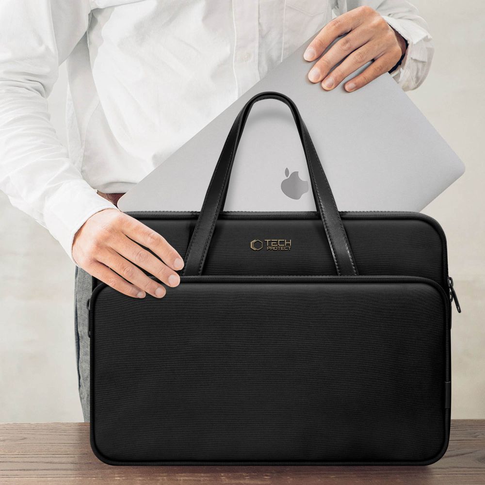 Tasche für 15" / 16" Laptop, Tech-Protect Carrying Bag, Schwarz