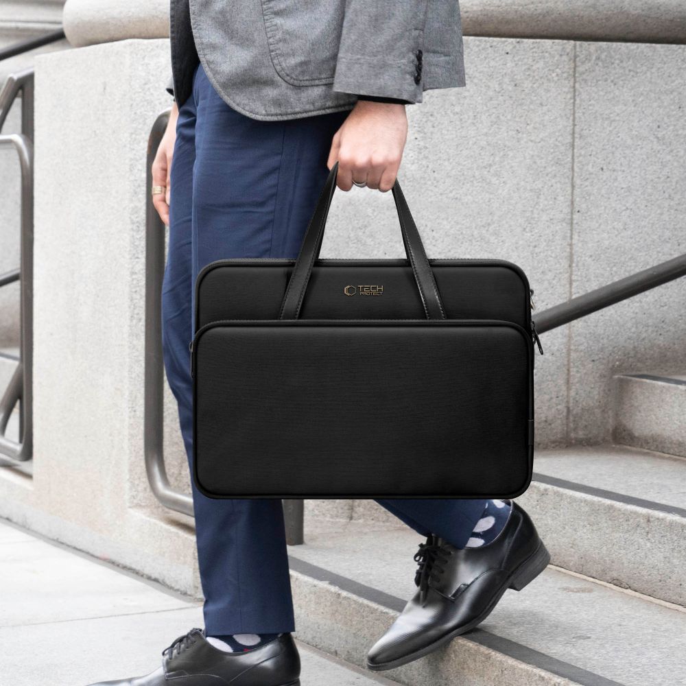 Tasche für 15" / 16" Laptop, Tech-Protect Carrying Bag, Schwarz