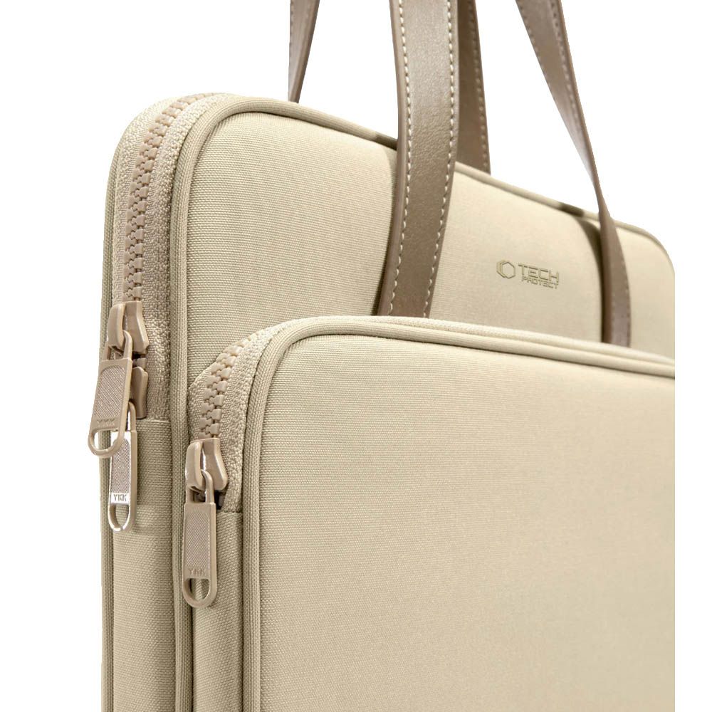 Tasche für 15" / 16" Laptop, Tech-Protect Carrying Bag, Beige