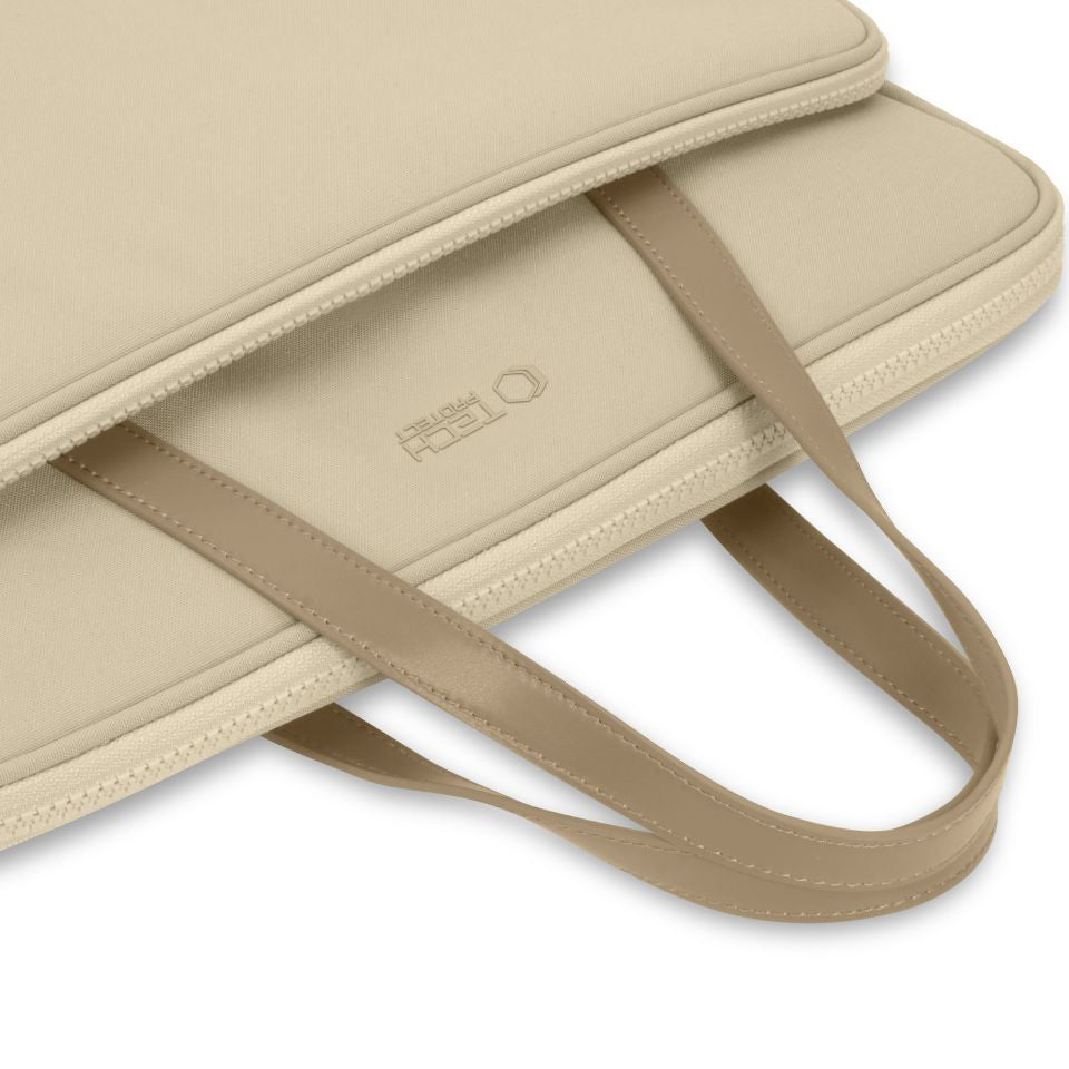 Tasche für 15" / 16" Laptop, Tech-Protect Carrying Bag, Beige