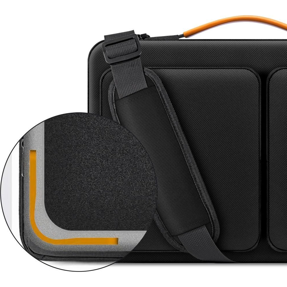 Umhängetasche für 15-16“ Laptop, Tech-Protect Defender Bag, Schwarz/Orange