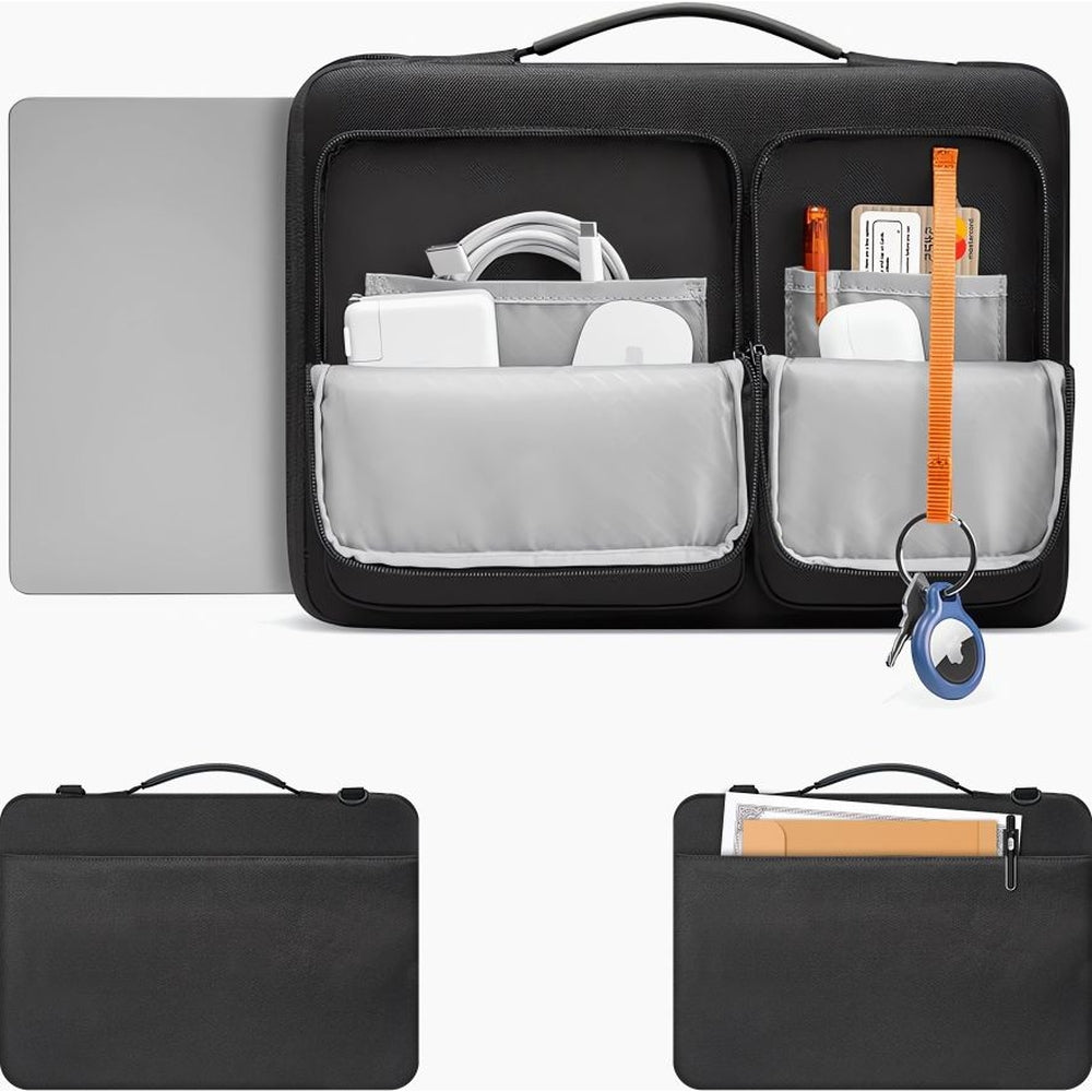 Umhängetasche für 13-14“ Laptop, Tech-Protect Defender Bag, Schwarz