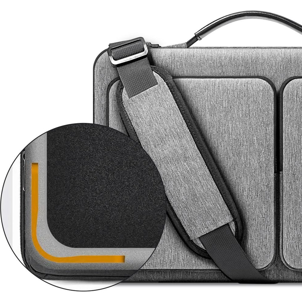 Umhängetasche für 13-14“ Laptop, Tech-Protect Defender Bag, Grau