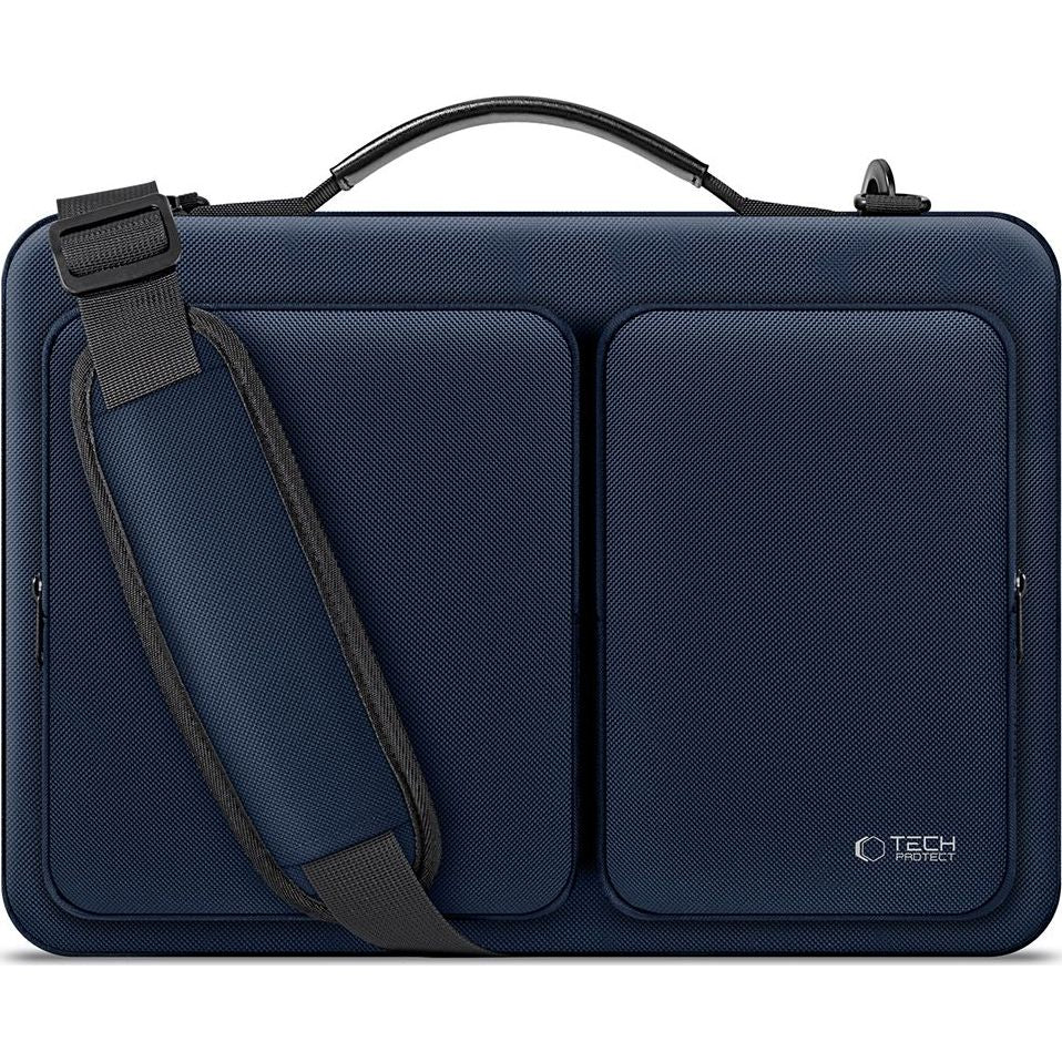 Umhängetasche für 13-14“ Laptop, Tech-Protect Defender Bag, Dunkelblau