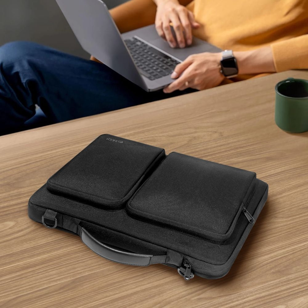 Umhängetasche für 15-16“ Laptop, Tech-Protect Defender Bag, Schwarz