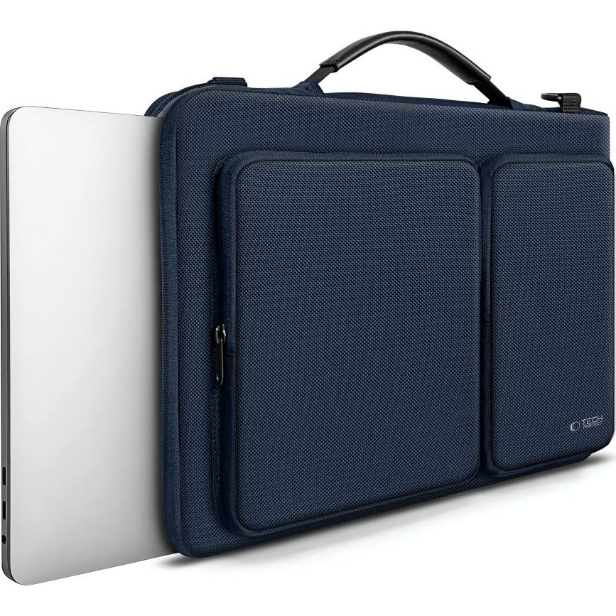 Umhängetasche für 15-16“ Laptop, Tech-Protect Defender Bag, Dunkelblau