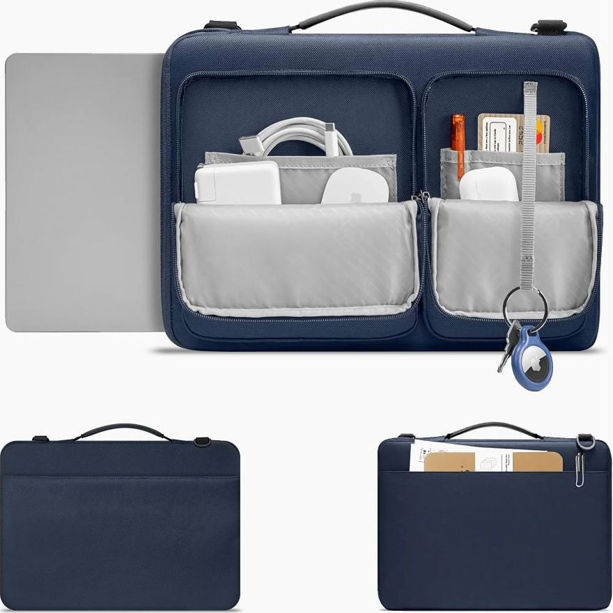 Umhängetasche für 15-16“ Laptop, Tech-Protect Defender Bag, Dunkelblau
