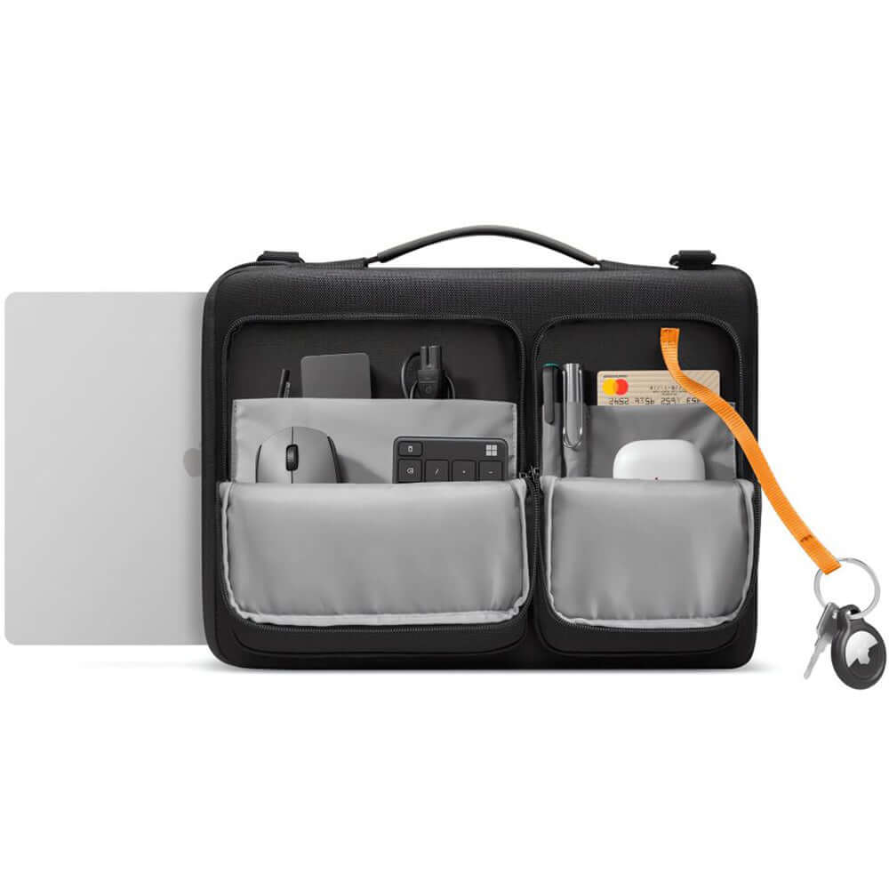 Umhängetasche für 17“ Laptop, Tech-Protect Defender Bag, Schwarz