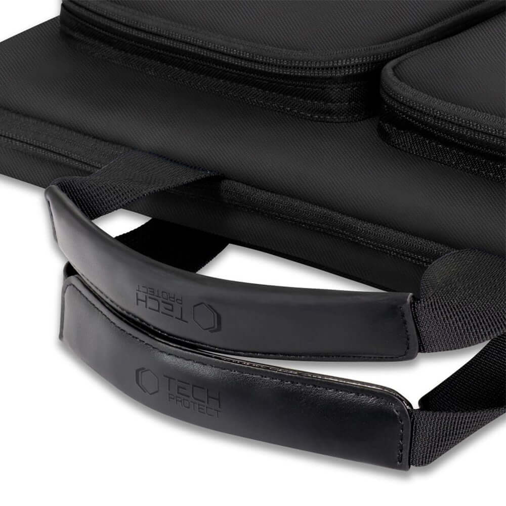 Umhängetasche für 17“ Laptop, Tech-Protect Defender Bag, Schwarz