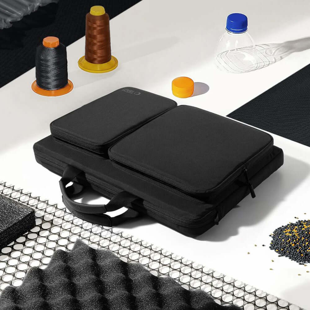 Umhängetasche für 17“ Laptop, Tech-Protect Defender Bag, Schwarz