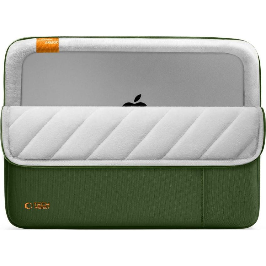 Universal Laptoptasche bis zu 13"-14", Tech-Protect Defender, Dunkelgrün