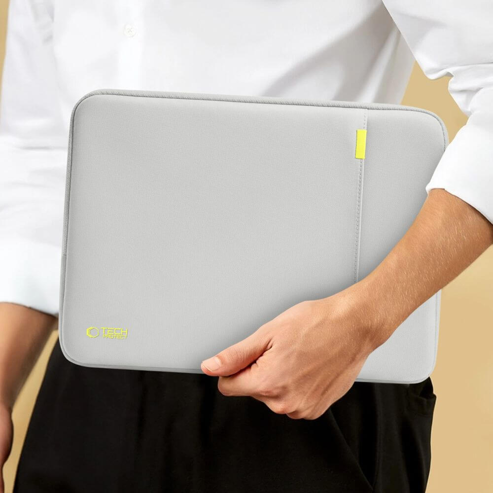 Universal Laptoptasche bis zu 13-14", Tech-Protect Defender, Grau