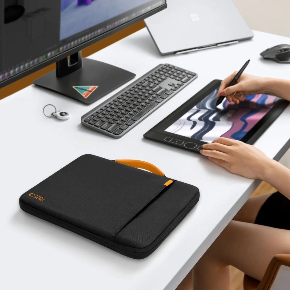 Umhängetasche für 15-16“ Laptop, Tech-Protect Defender RS Bag, Schwarz