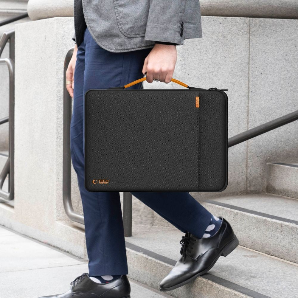 Umhängetasche für 15-16“ Laptop, Tech-Protect Defender RS Bag, Schwarz