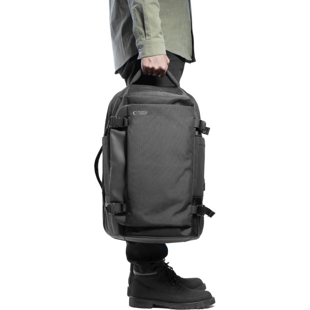 Reiserucksack mit Platz für einen Laptop, 20l, Tech-Protect Defender S40, Schwarz