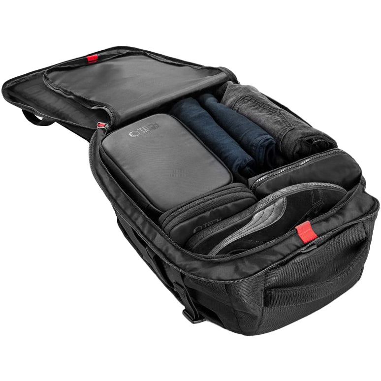 Reiserucksack mit Platz für einen Laptop, 40l, Tech-Protect Defender S40, Schwarz