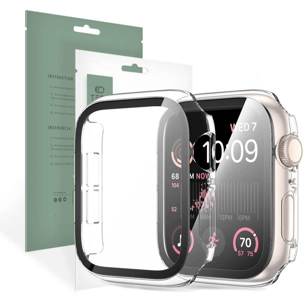 Schutzhülle + Glas Tech Protect 360Defense für Apple Watch 5 / 6 / SE 44mm, transparent
