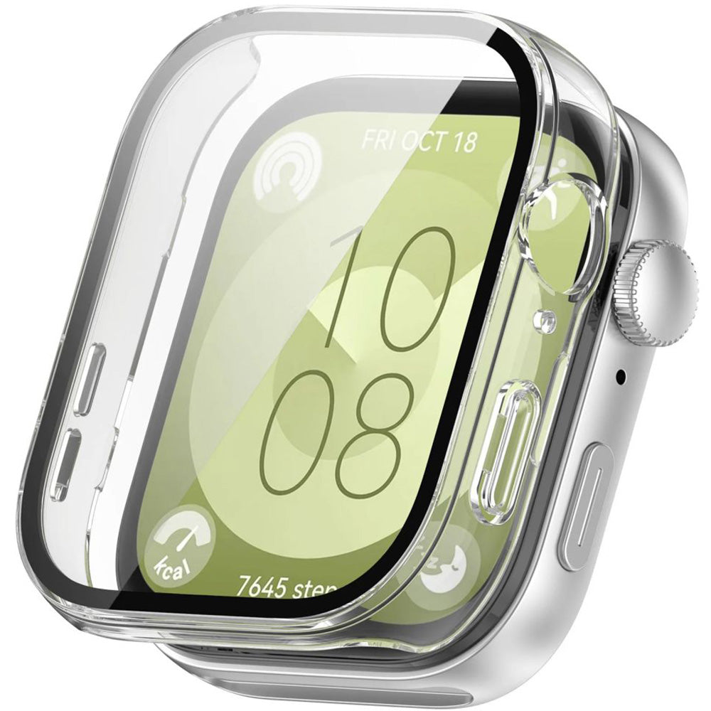 Schutzhülle + Glas für Huawei Fit 3,Tech Protect Defense360, Transparent