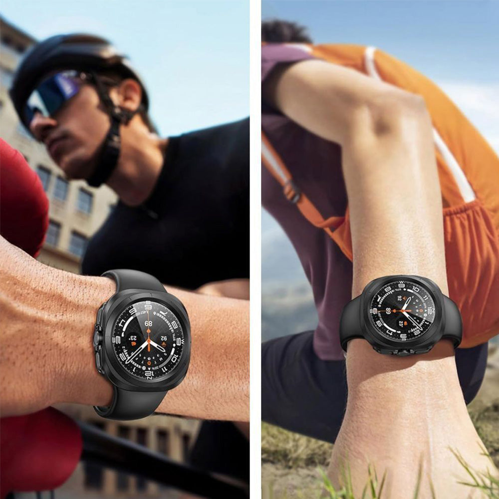 Hülle mit Glas für Galaxy Watch Ultra 2 / 1, Tech-Protect Defense, Schwarz