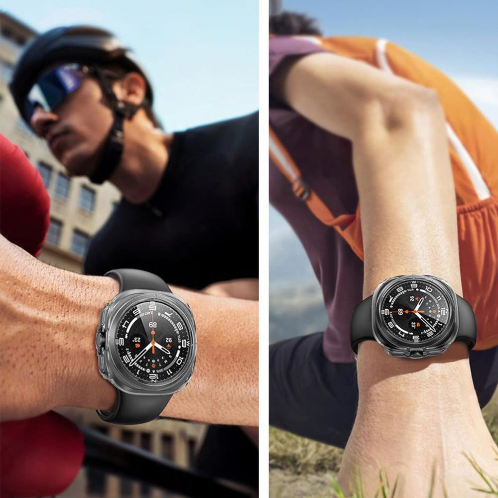 Hülle mit Glas für Galaxy Watch Ultra 2 / 1, Tech-Protect Defense, Transparent