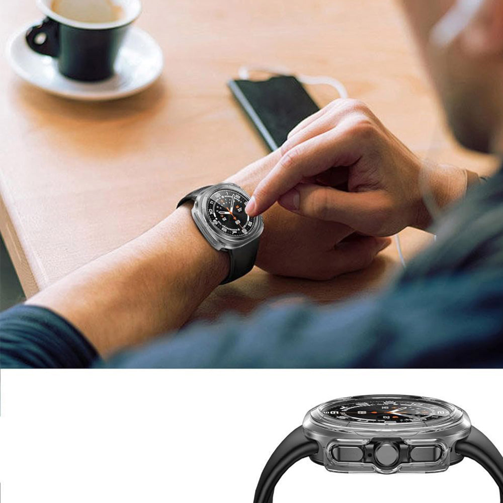 Hülle mit Glas für Galaxy Watch Ultra 2 / 1, Tech-Protect Defense, Transparent