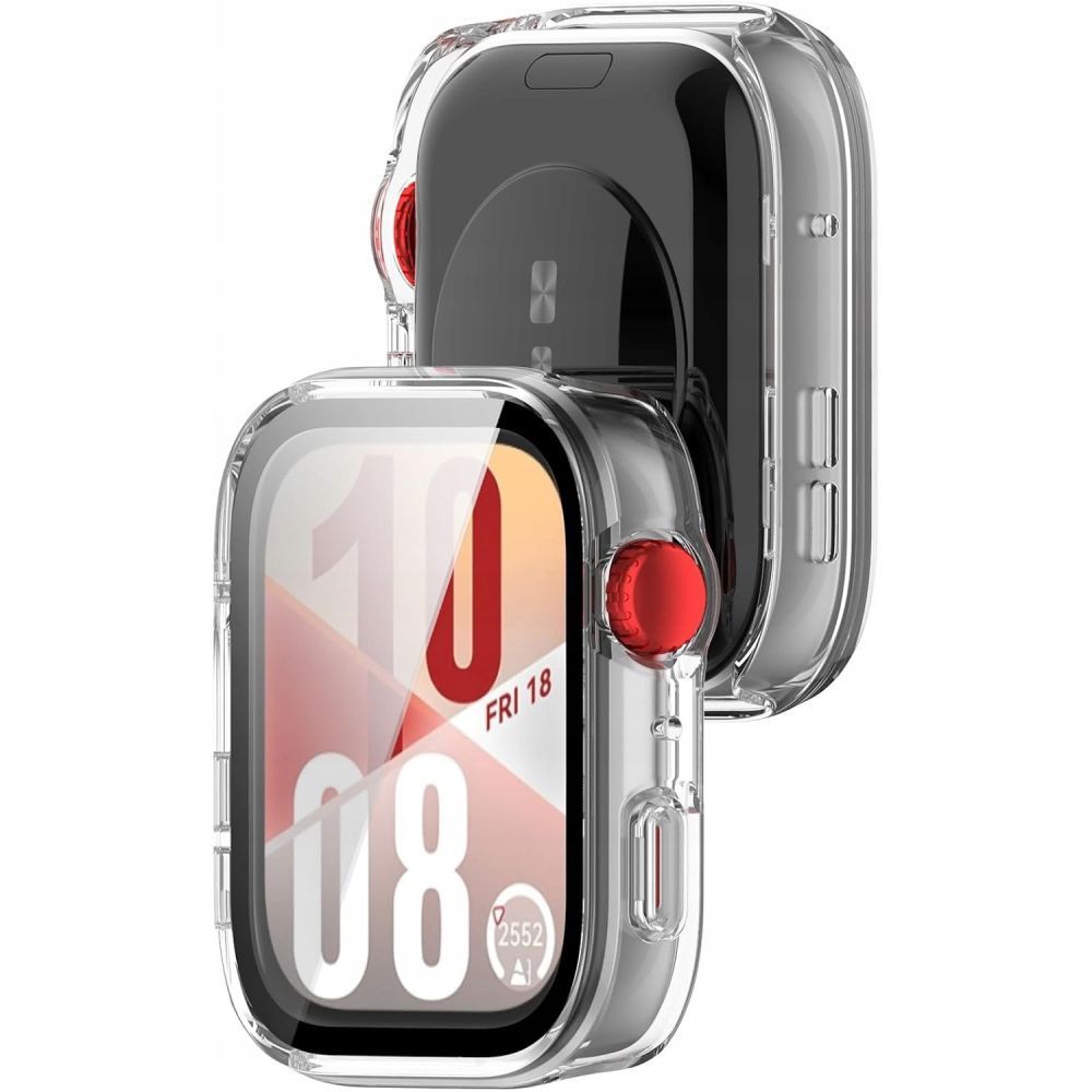 Schutzhülle + Glas für Huawei Watch Fit 4, Tech-Protect Defense, Transparent