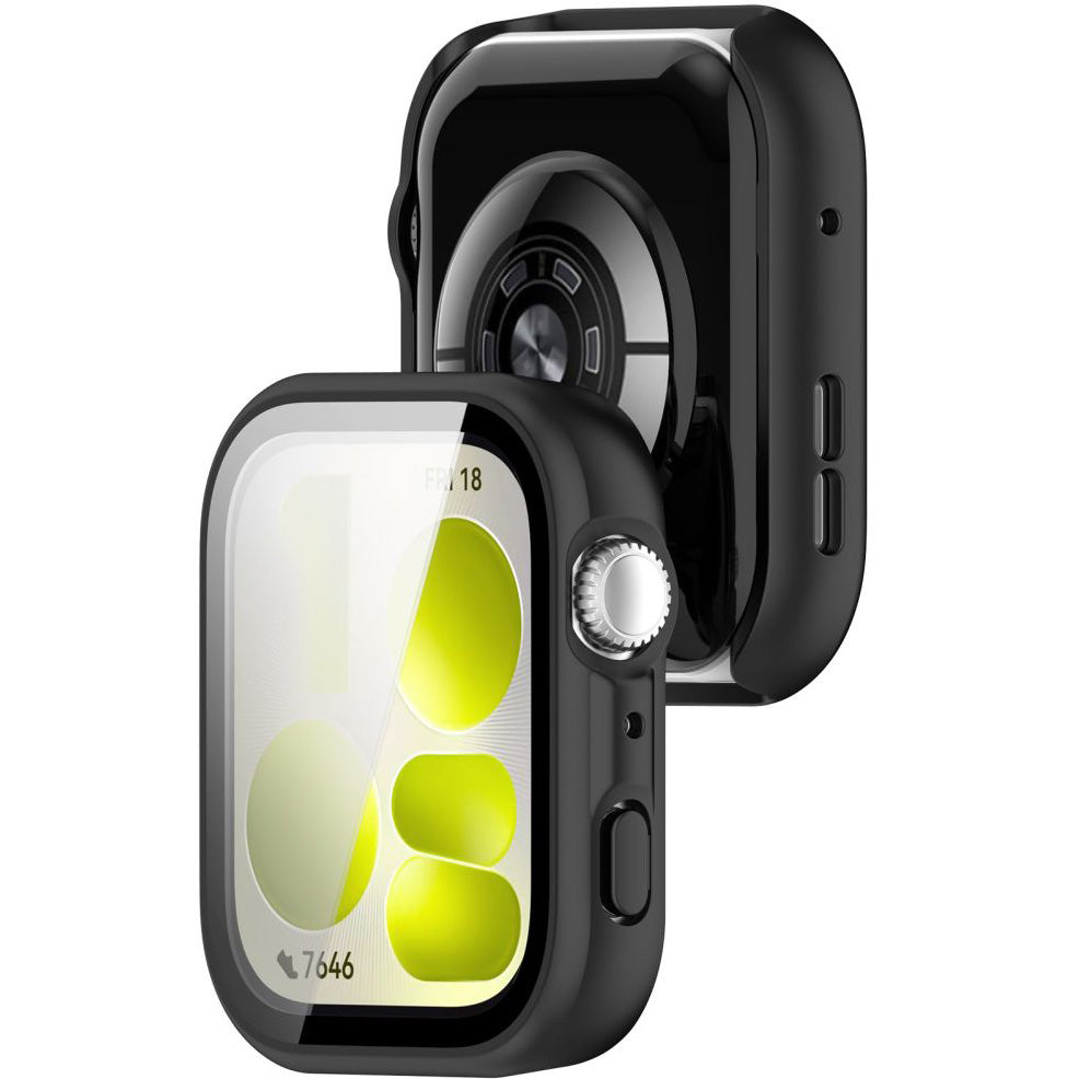 Schutzhülle + Glas für Huawei Watch Fit 5, Tech-Protect Defense, Schwarz