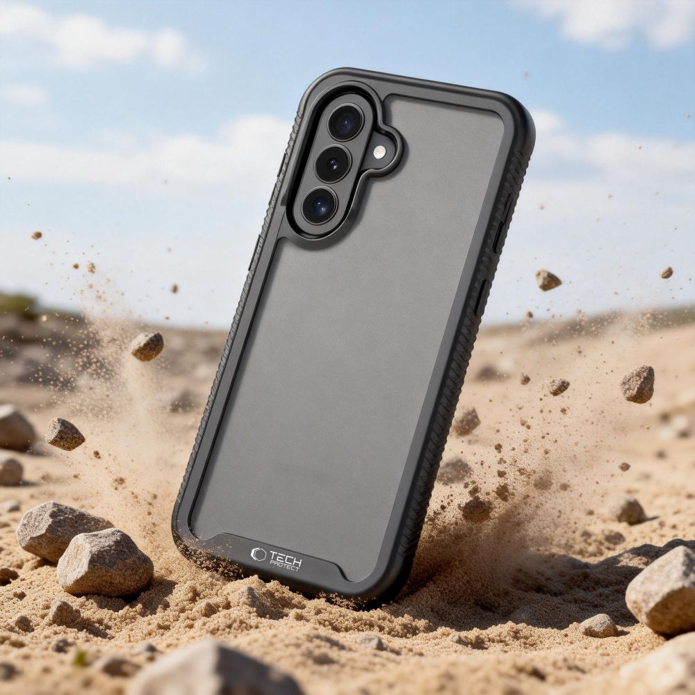 Handyhülle für Galaxy A57 5G, Tech-Protect Defense mit MagSafe, mattes Schwarz