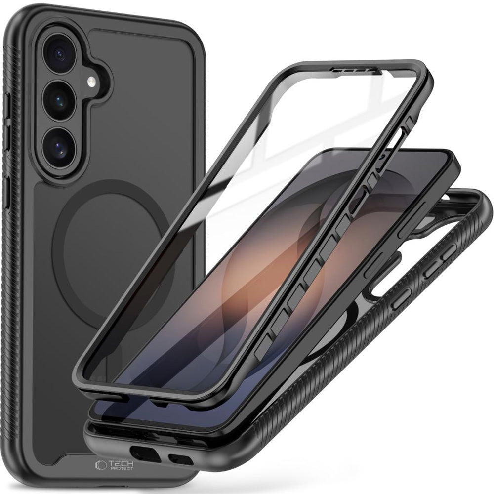 Handyhülle für Galaxy S26 FE, Tech-Protect Defense mit MagSafe, Mattes Schwarz (1/9)