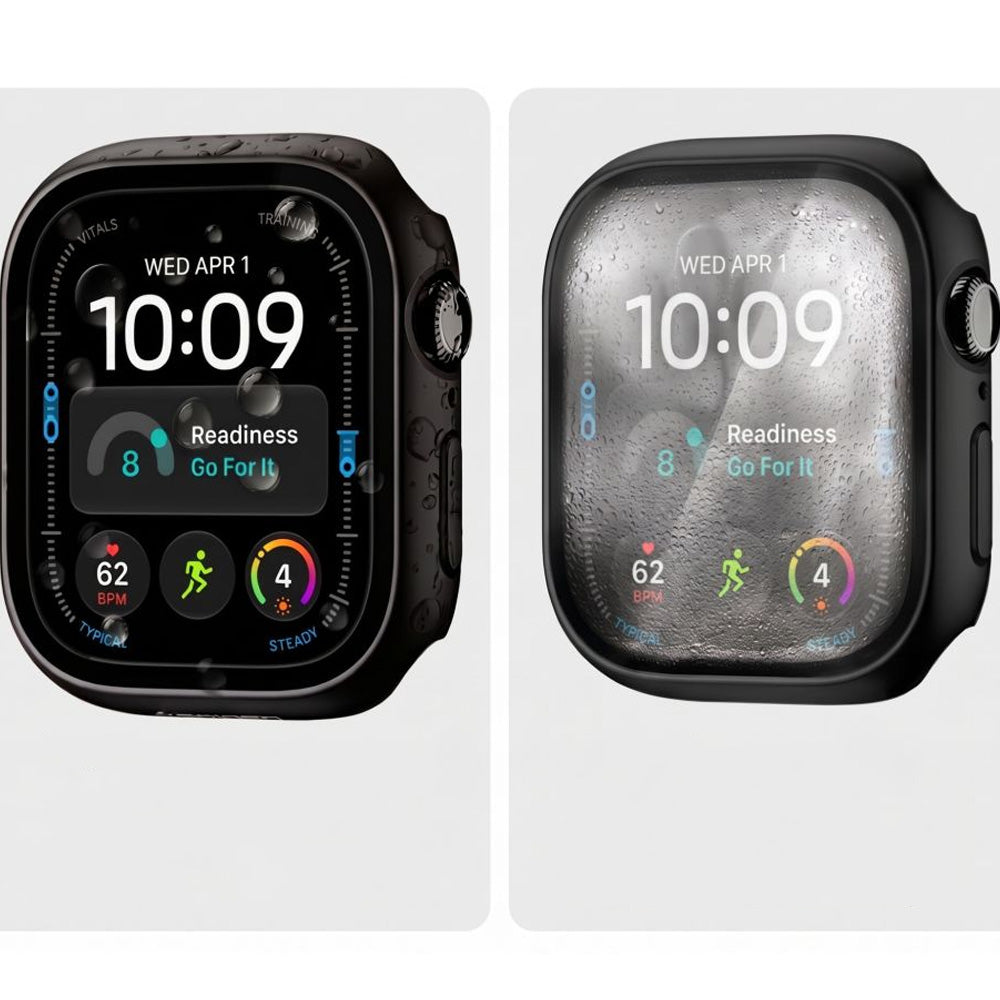 Hülle mit Sichtschutzglas für Apple Watch Series 12 42mm, Tech-Protect Defense Privacy, Schwarz (3/9)
