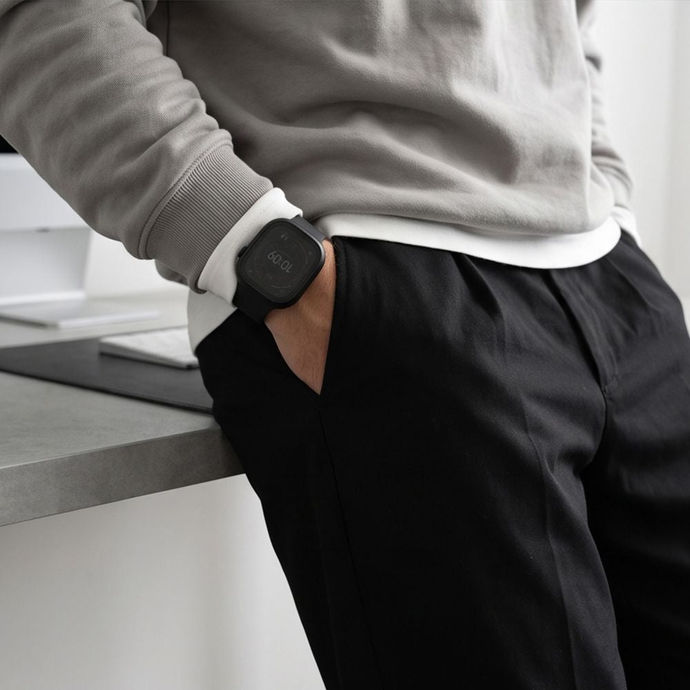 Hülle mit Sichtschutzglas für Apple Watch Ultra 4 49mm / 3 49mm / 2 49mm / 1 49mm, Tech-Protect Defense Privacy, Schwarz (9/9)