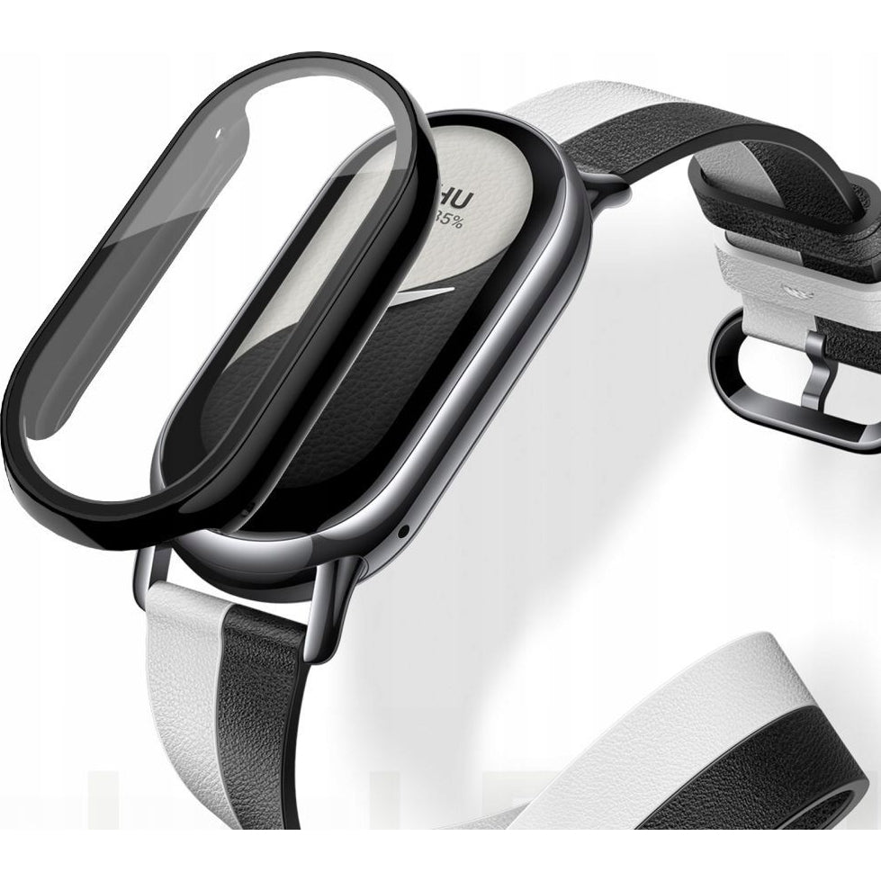 Schutzhülle + Glas für Xiaomi Smart Band 10, Tech Protect Defense360, Schwarz