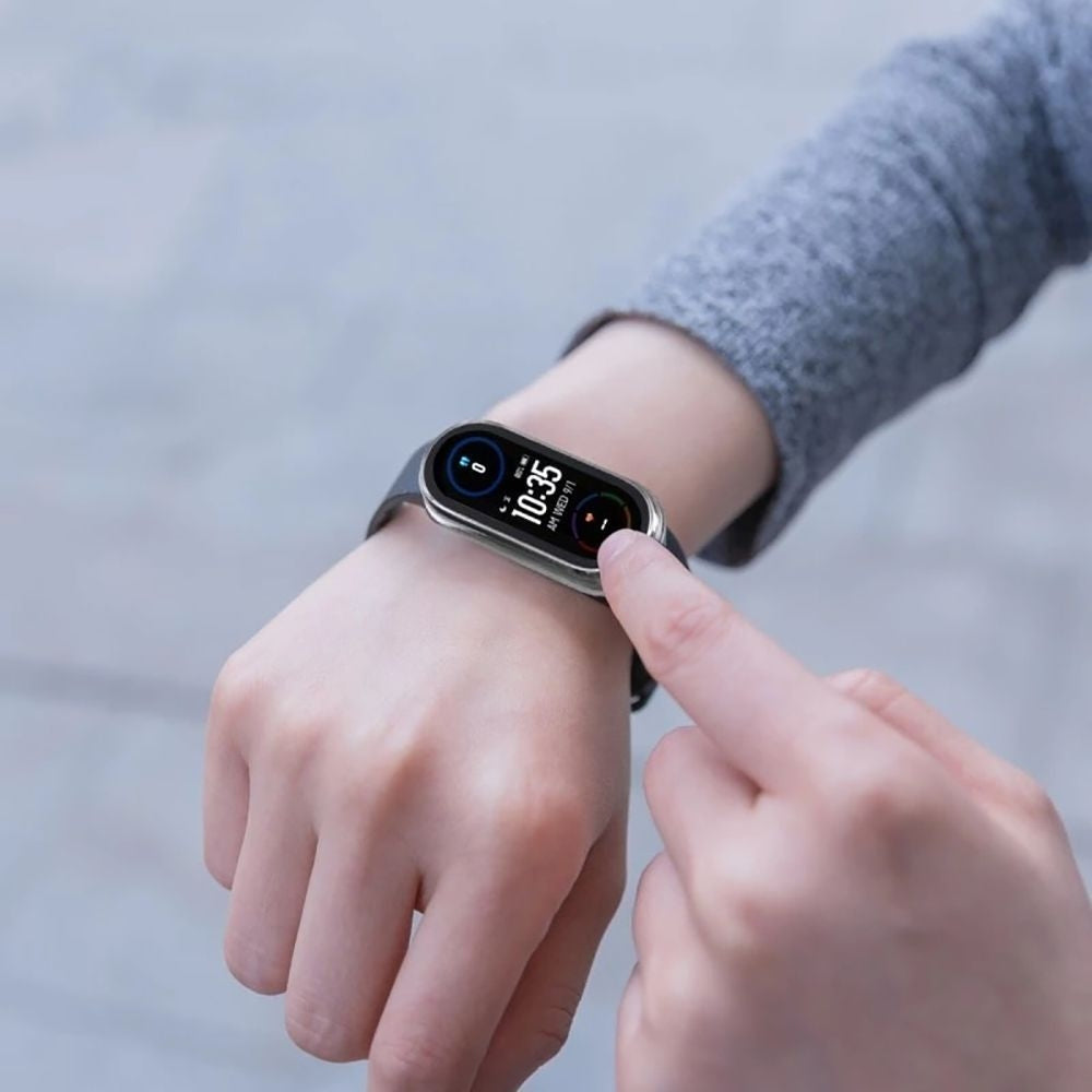 Schutzhülle + Glas für Xiaomi Smart Band 10, Tech Protect Defense360, Schwarz