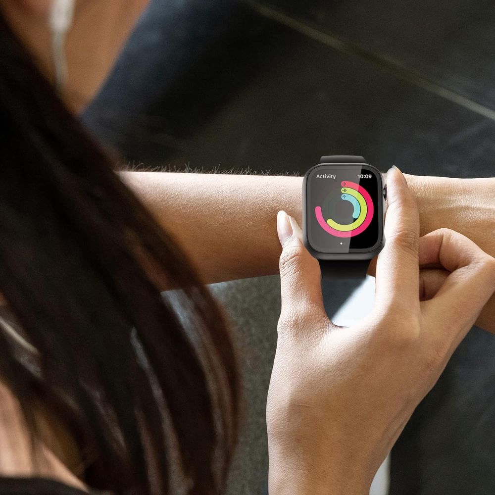 Schutzhülle + Glas Tech-Protect Defense360 für Apple Watch 10 46mm, Schwarz