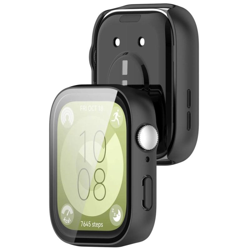 Schutzhülle + Glas für Huawei Fit 3,Tech Protect 360Defense, Schwarz