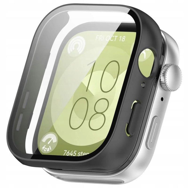 Schutzhülle + Glas für Huawei Fit 3,Tech Protect 360Defense, Schwarz