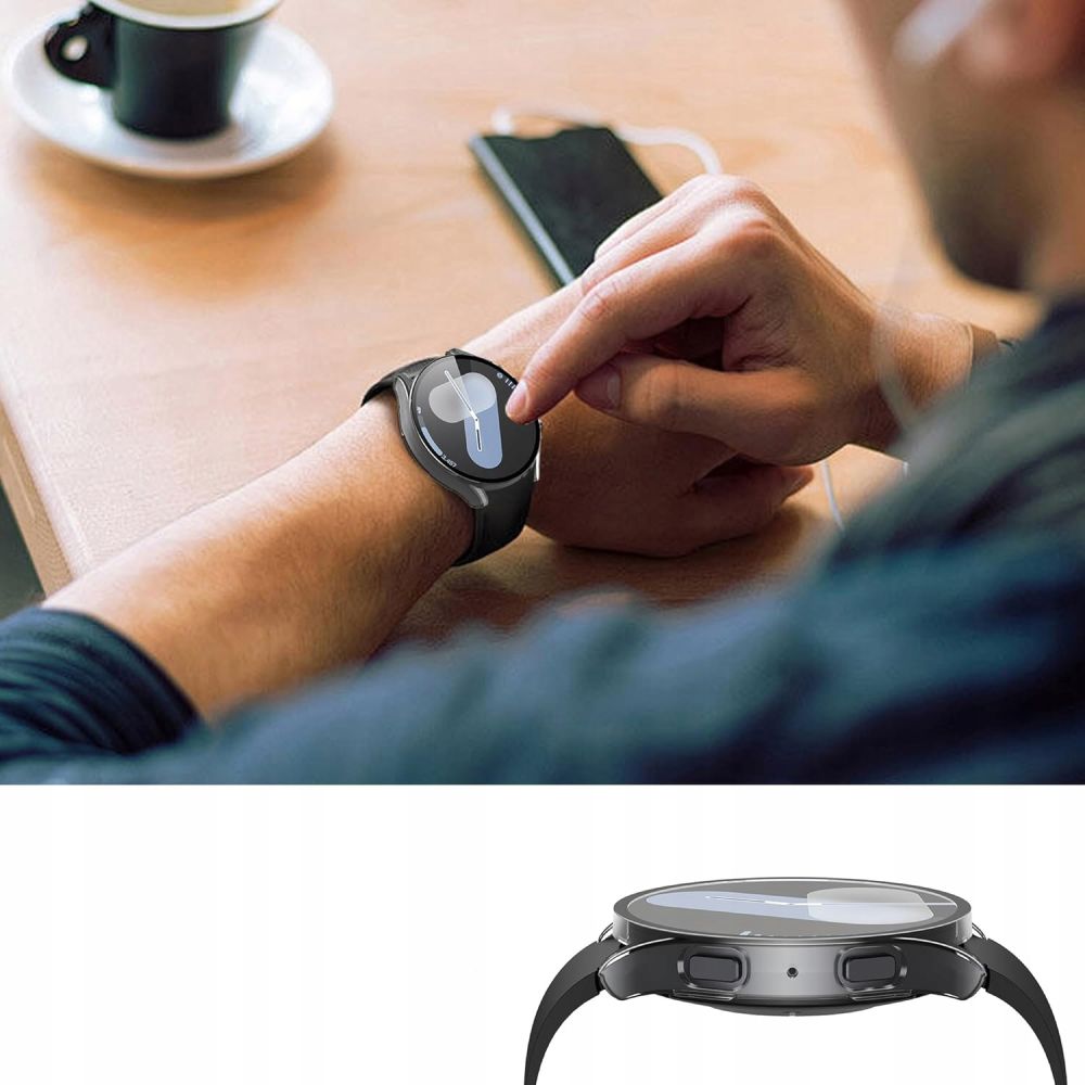 Schutzhülle + Glas für Samsung Galaxy Watch 7 44mm, Tech Protect Defense360, Transparent