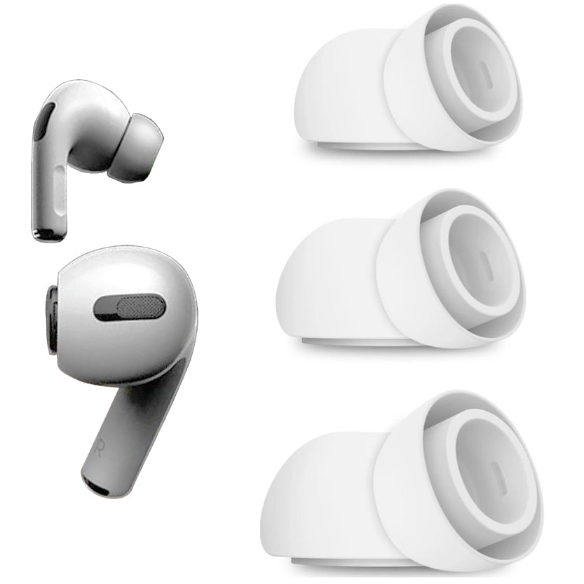 Ohrhörer-Ohrstöpsel, Tech-Protect Ear Tips 3er-Pack für AirPods Pro 3, Weiß