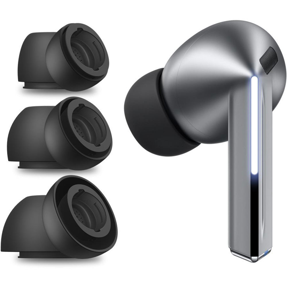 Ohrstöpsel für Kopfhörer für Galaxy Buds 3 Pro, Tech-Protect Ear Tips 3er-Pack, Dunkelgrau