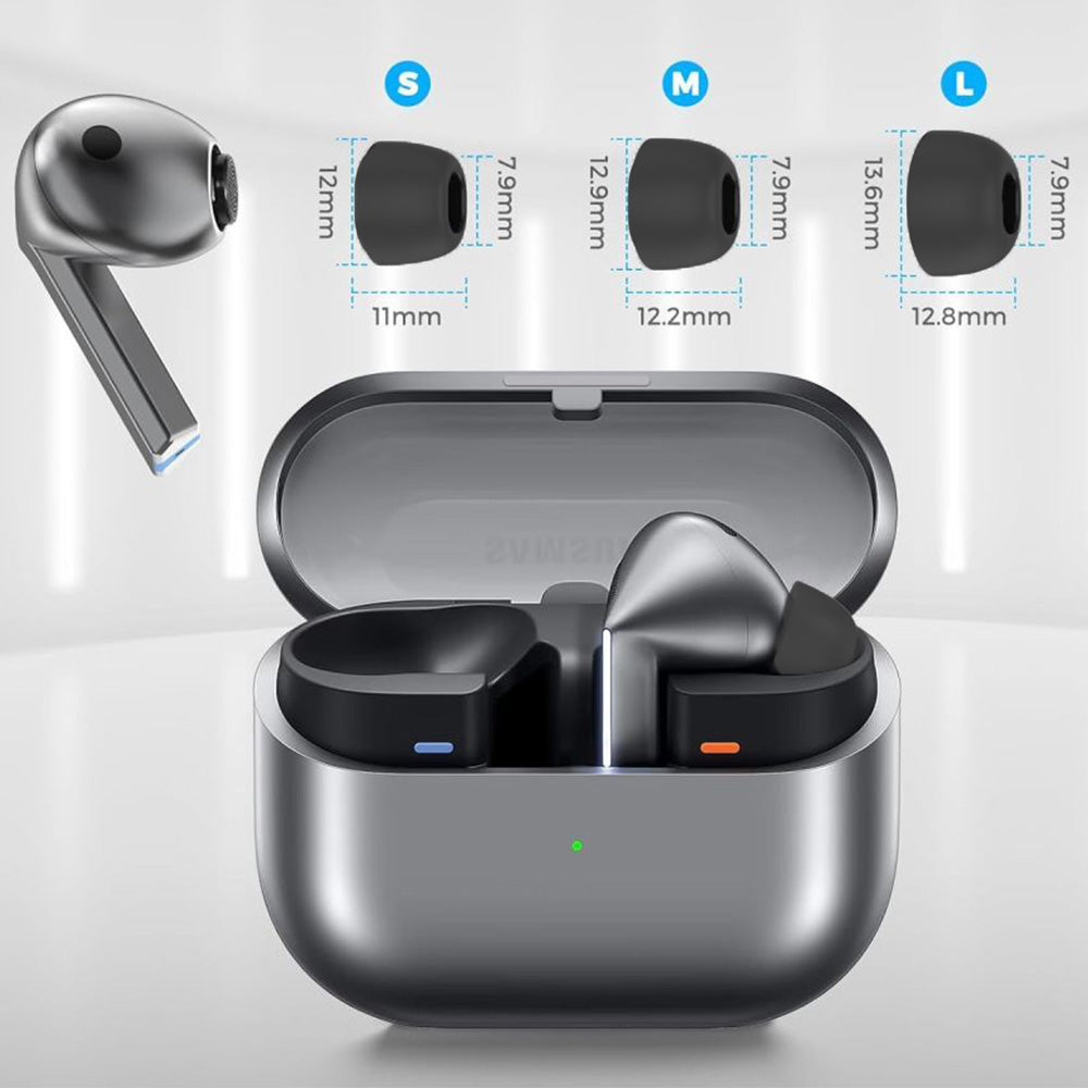 Ohrstöpsel für Kopfhörer für Galaxy Buds 3 Pro, Tech-Protect Ear Tips 3er-Pack, Dunkelgrau