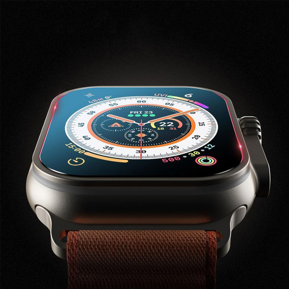 Gehärtetes Glas für Apple Watch Ultra 3/2/1 49 mm, Tech-Protect Easy Set Plus, mit Applikator, 2 Stück