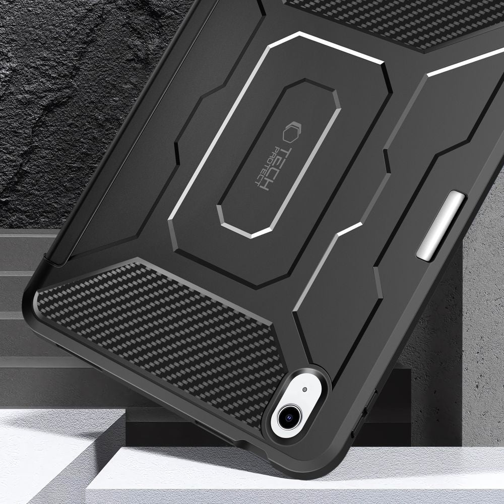 Schutzhülle mit Bildschirmschutz für iPad 11 / 10 gen. 2025 / 2022, Tech-Protect Endurance, Schwarz