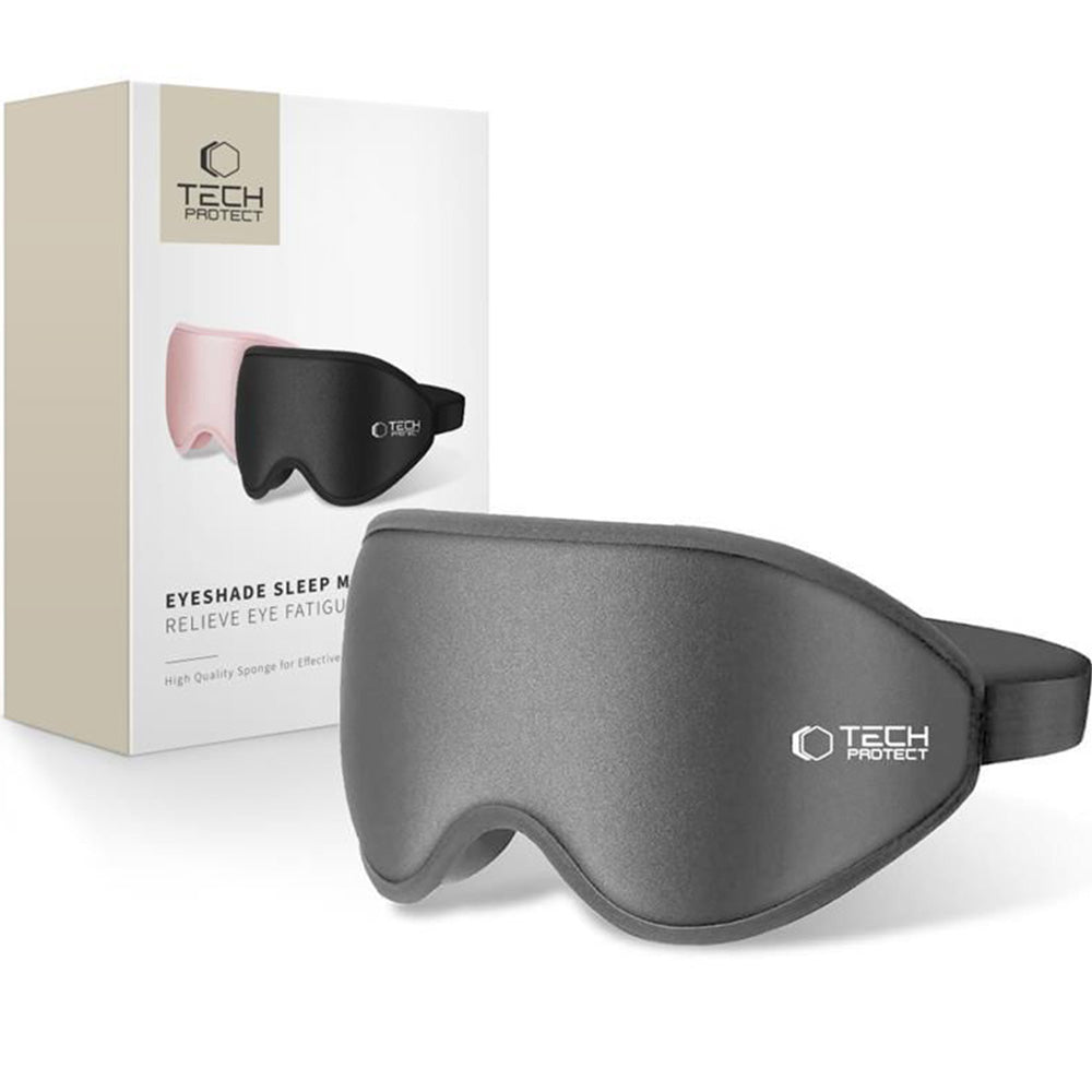 Augenmaske ohne Druck, Tech-Protect Eyeshade Sleep, Grau